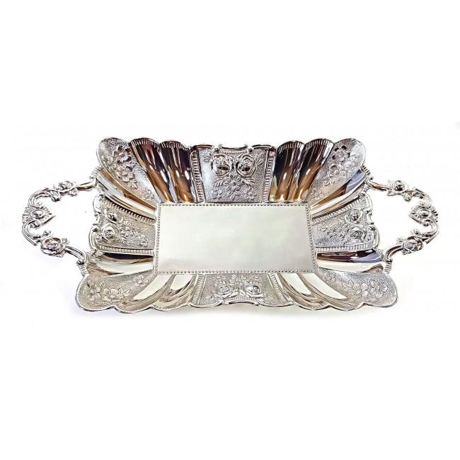 Піднос металевий 28х13х4, 5 cм (27977)