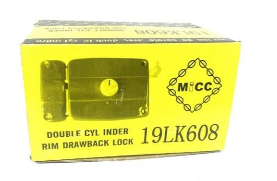 Замок накладной цилиндровый MICC 19LK608 1 ригель Бордовый (ЗП358) - фото 3 Замок накладной цилиндровый MICC 19LK608 1 ригель Бордовый (ЗП358) - фото 3