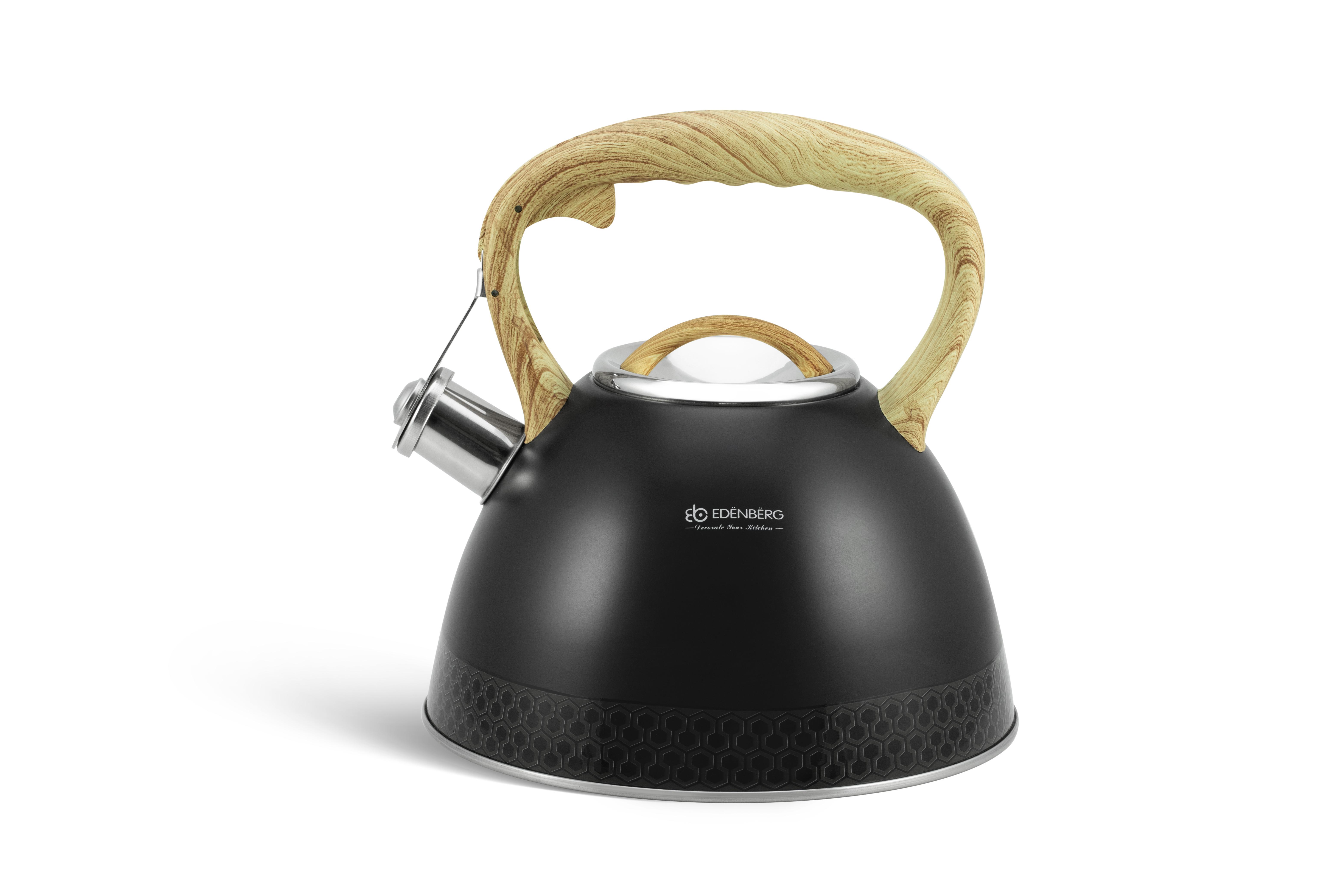 Чайник Edenberg зі свистком з нержавіючої сталі 3 л (EB-8809-black)