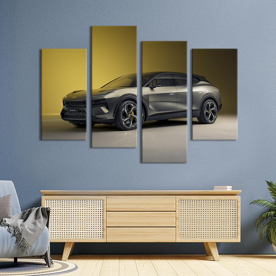 Картина на холсте Крутой внедорожник Lotus Eletre 89x56 см (1345-42)