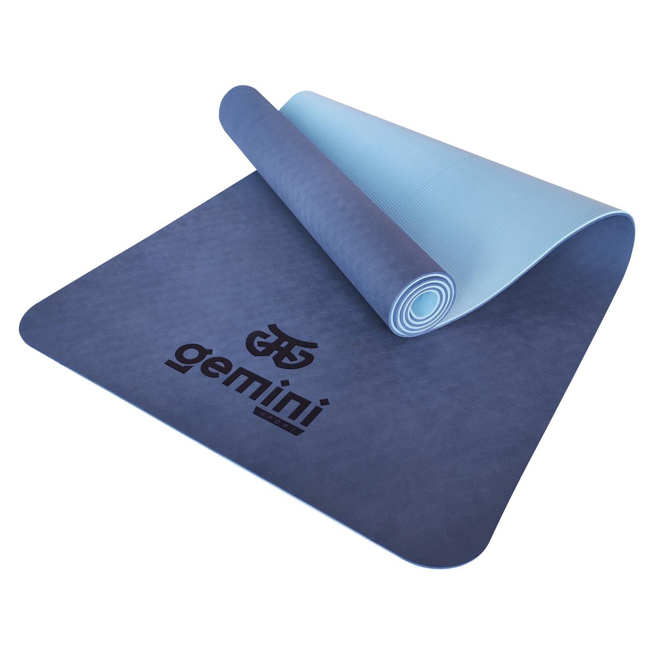 Коврик для фитнеса и йоги Gemini Pro GE-6BLLB TPE/TC 6 мм (14729315) - фото 1 Коврик для фитнеса и йоги Gemini Pro GE-6BLLB TPE/TC 6 мм (14729315) - фото 1