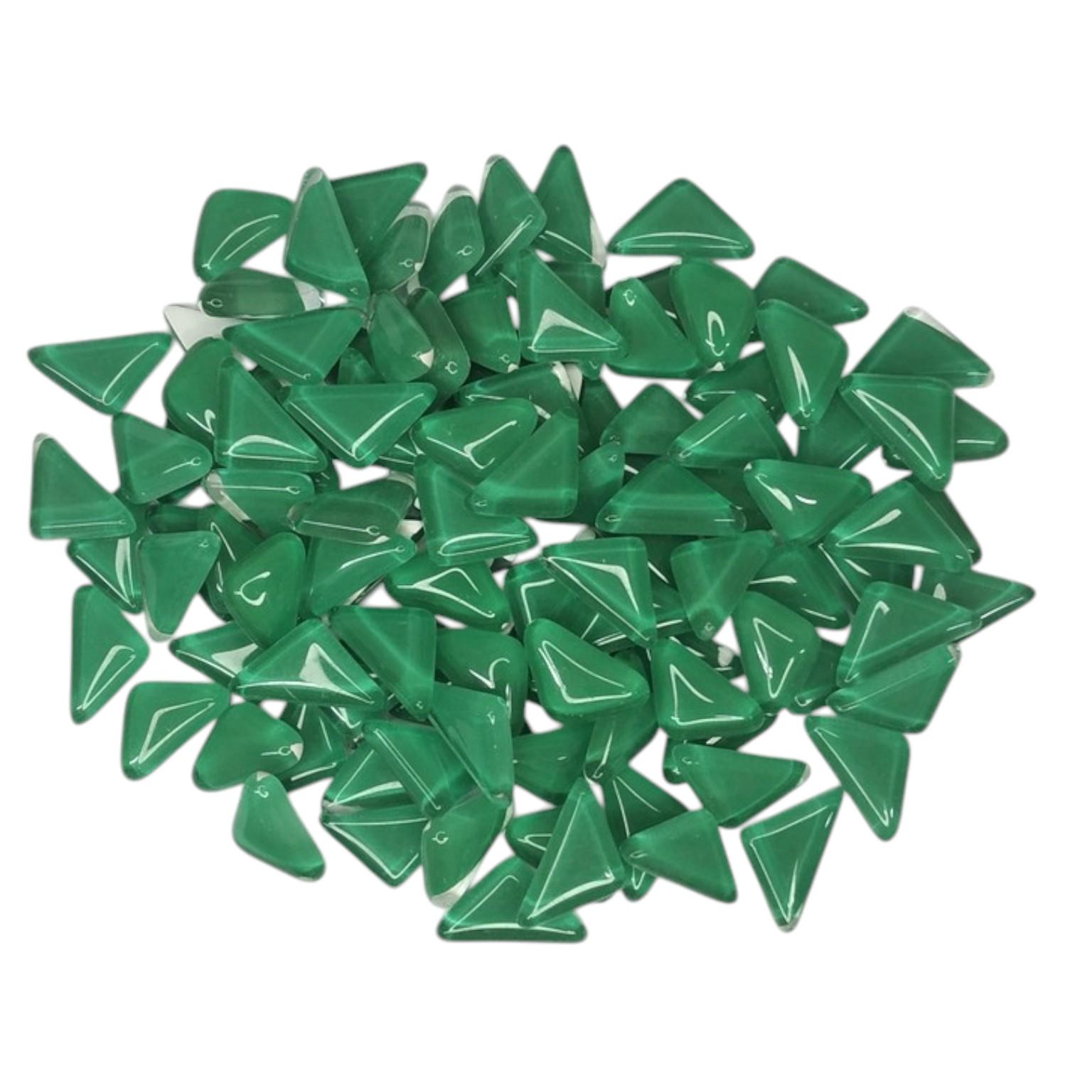 Набор кусочков мозаики треугольные 4 мм 200 г 150-180 шт. Зеленый (7515) Набор кусочков мозаики треугольные 4 мм 200 г 150-180 шт. Зеленый (7515)