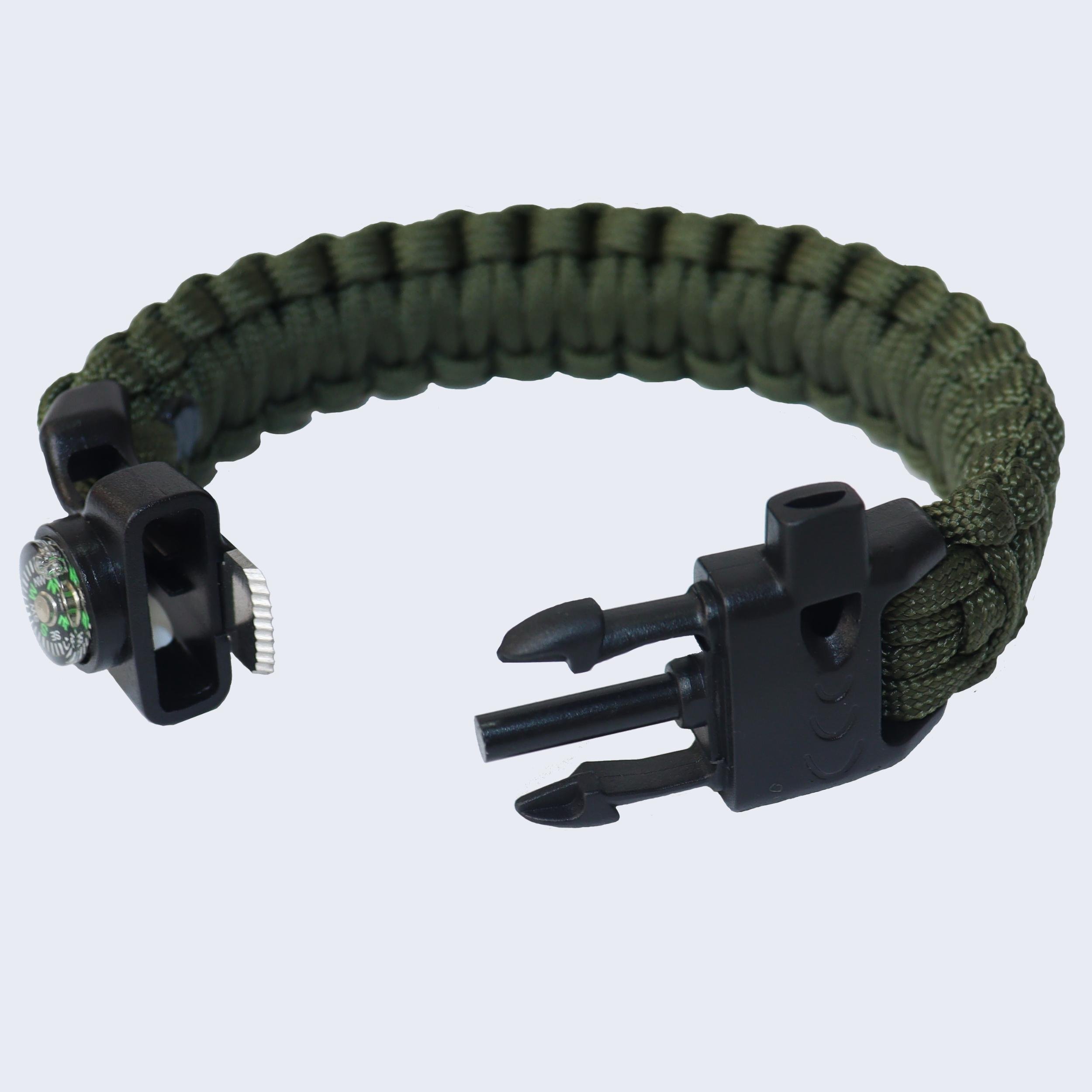 Браслет виживання з паракорду Кобра Safety Survival Bracelet Army Green (021216) - фото 2