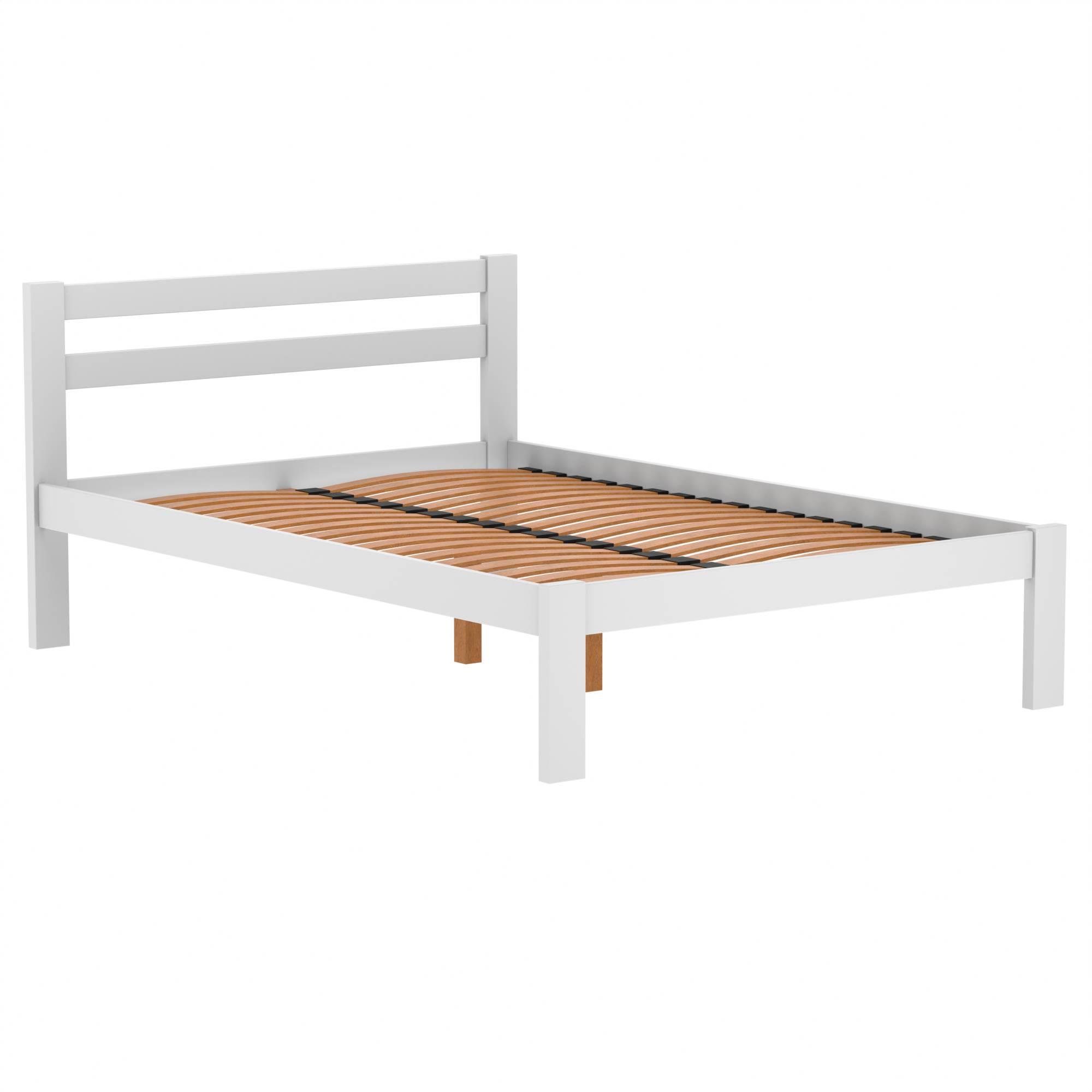 Кровать дерево Классик полуторная 120х200 см Белый (380268) - фото 2 Кровать дерево Классик полуторная 120х200 см Белый (380268) - фото 2