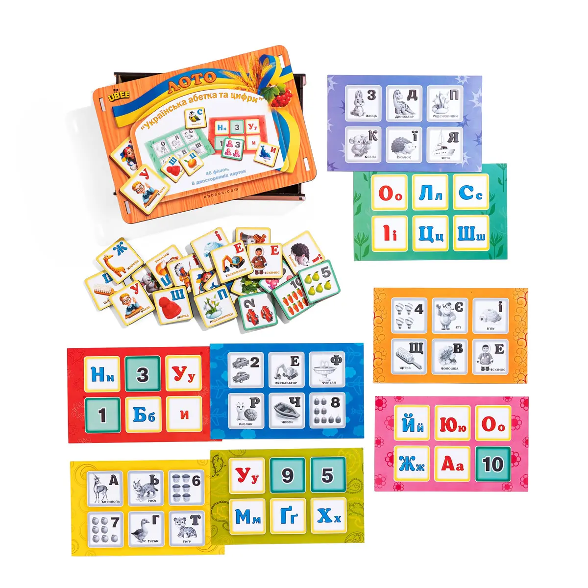 Лото "Українська абетка та цифри" (2492726983 - фото 3 Лото "Українська абетка та цифри" (2492726983 - фото 3