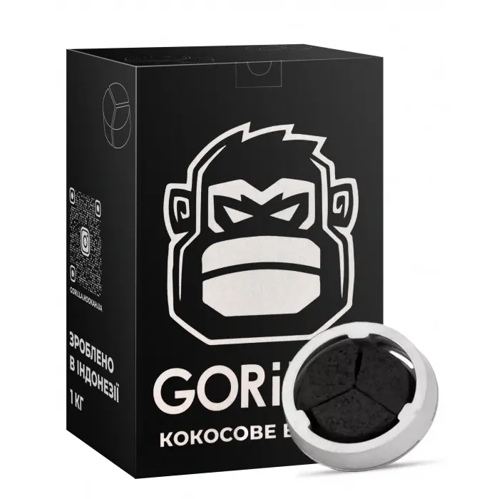 Уголь кокосовый для кальяна Gorilla Kalaud 1 кг (26098)