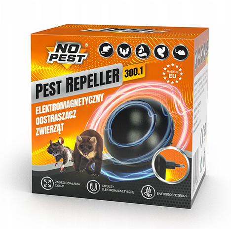 Відлякувач гризунів та комах електромагнітний No Pest-X 300.1 130 м2 Відлякувач гризунів та комах електромагнітний No Pest-X 300.1 130 м2
