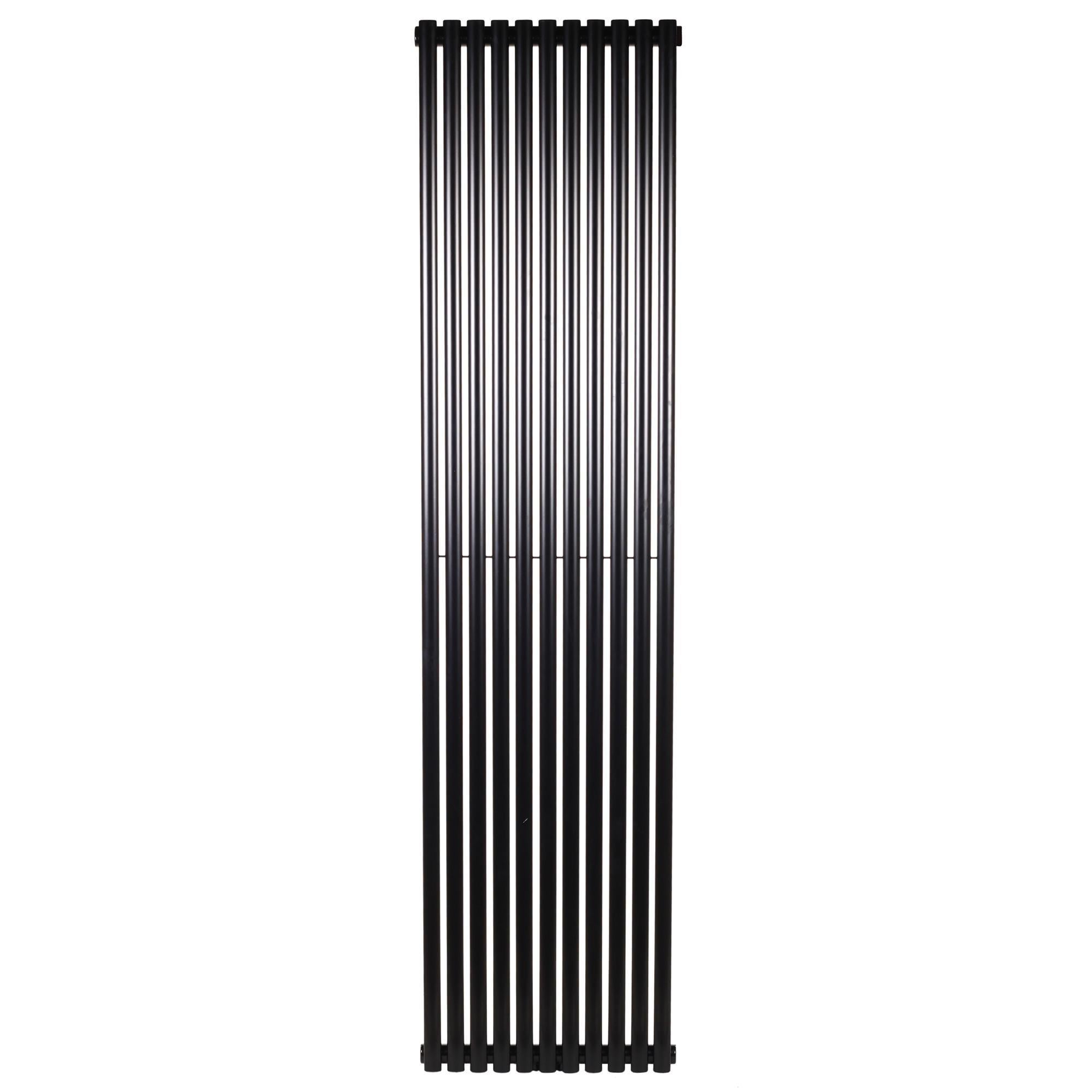 Радиатор дизайнерский вертикальный Betatherm Carrara 1 1800x445 мм Черный матовый (BT-BCV 1180/11 9005M 99)