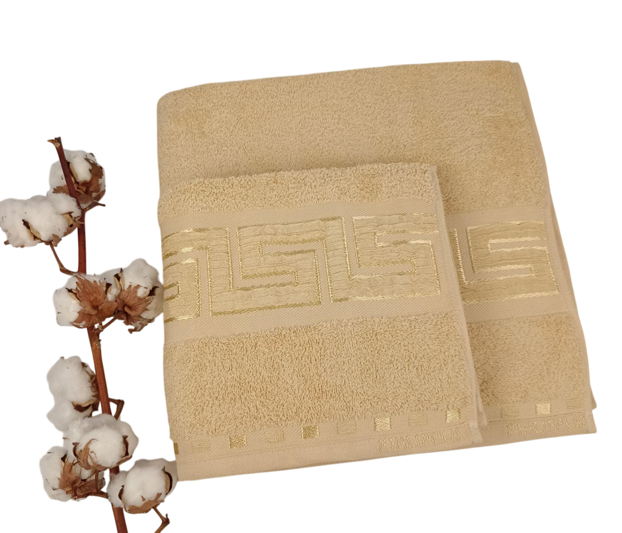 Набор полотенец Philippus Krinkil Greek Cross Cotton 2 шт. Бежевый (Е261) Набор полотенец Philippus Krinkil Greek Cross Cotton 2 шт. Бежевый (Е261)