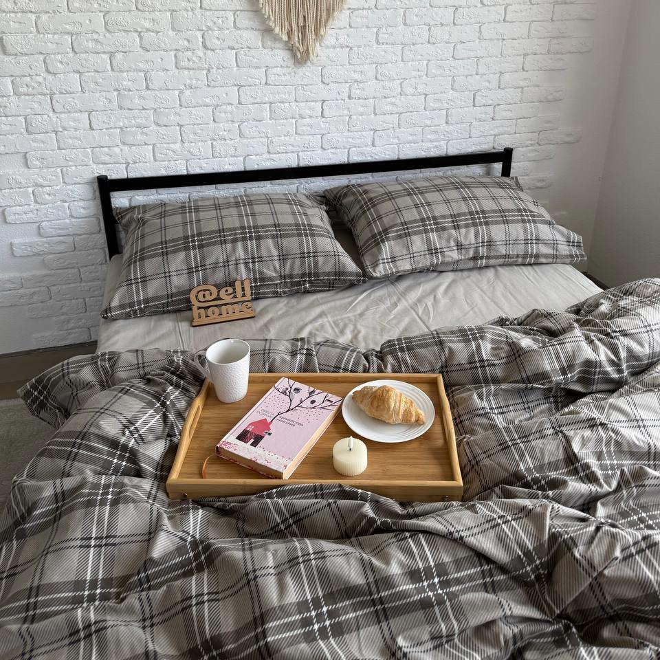 Комплект постельного белья Ell Home фланель семейный наволочки 50x70 см/70x70 см Прайм/Серый (29288995) - фото 3 Комплект постельного белья Ell Home фланель семейный наволочки 50x70 см/70x70 см Прайм/Серый (29288995) - фото 3