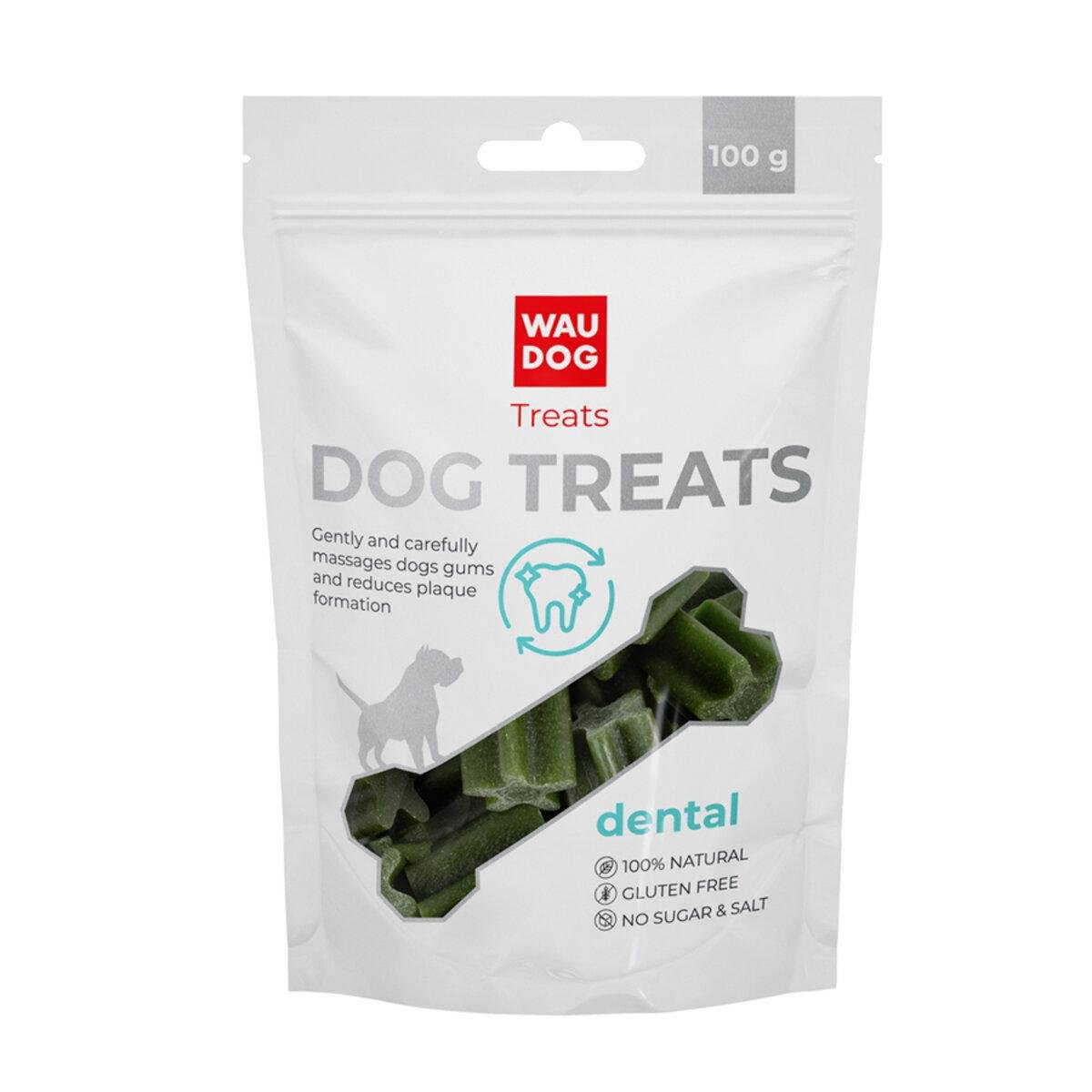 Лакомство для собак Waudog Treats Стоматологическая палочка со вкусом шпината и ванили 100 г (26021549)