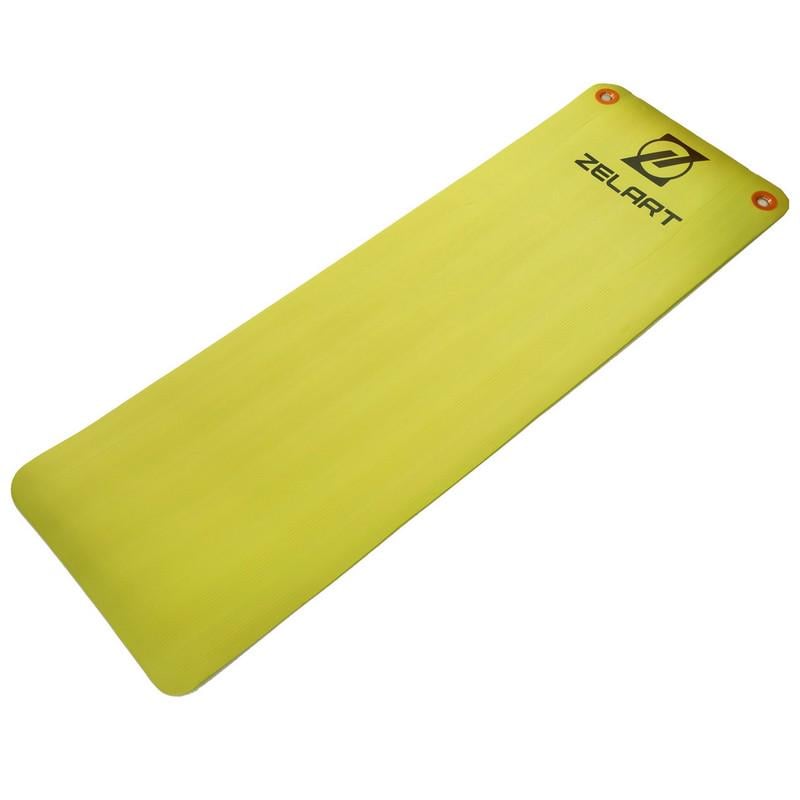 Килимок для фітнесу та йоги професійний FI-2578 MD9004-12.5 180x61x1,25 см Салатовий — фото 4
