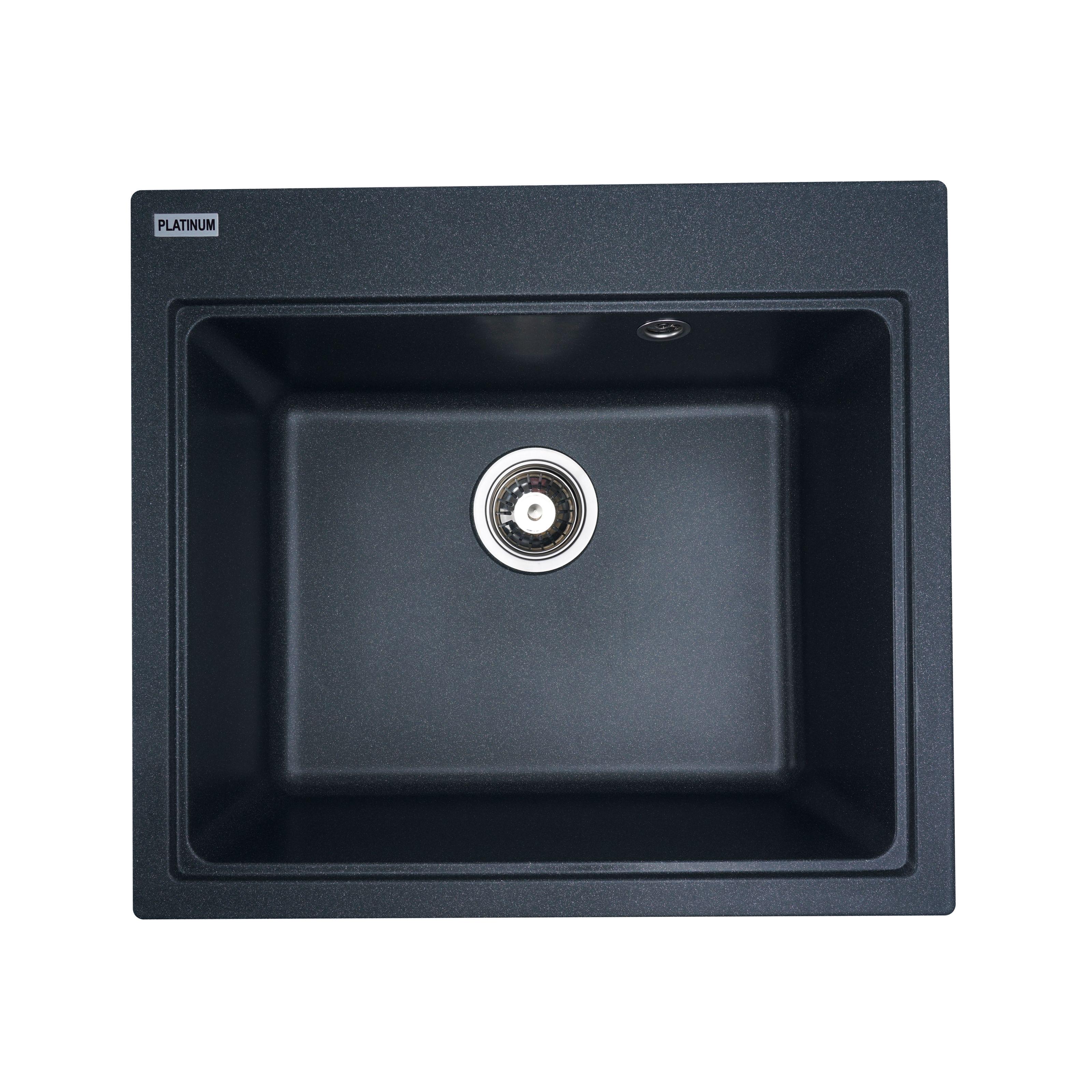 Мойка кухонная Platinum PLS-A27537 прямоугольная гранитная 580x520 мм Черный (152051) Мойка кухонная Platinum PLS-A27537 прямоугольная гранитная 580x520 мм Черный (152051)
