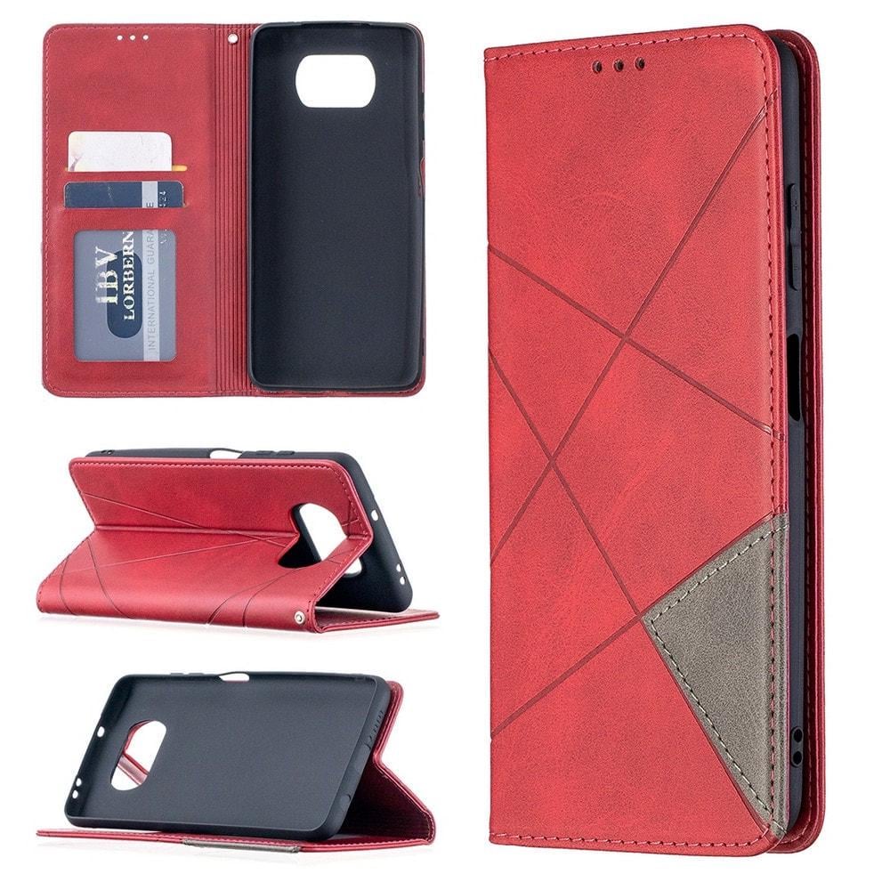 Чехол книжка SHLab Prisma Xiaomi Poco X3 Red (36306-2D)