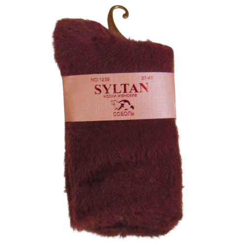 Носки пушистые соболь syltan 1239 р. 37-41 Коричневый (1959838332)