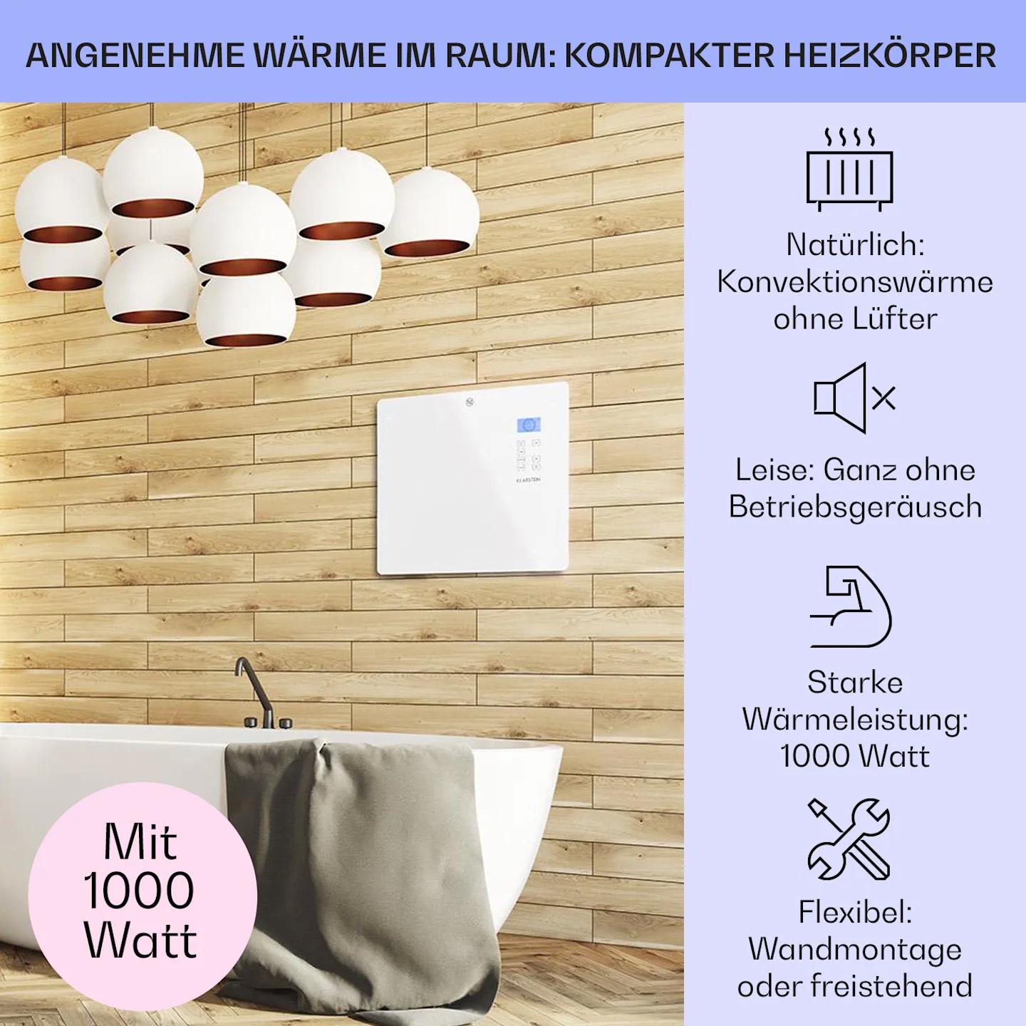 Обогреватель конвекционный KLARSTEIN Norderney 1000 Вт 20 м² Белый (10032788) - фото 8 Обогреватель конвекционный KLARSTEIN Norderney 1000 Вт 20 м² Белый (10032788) - фото 8