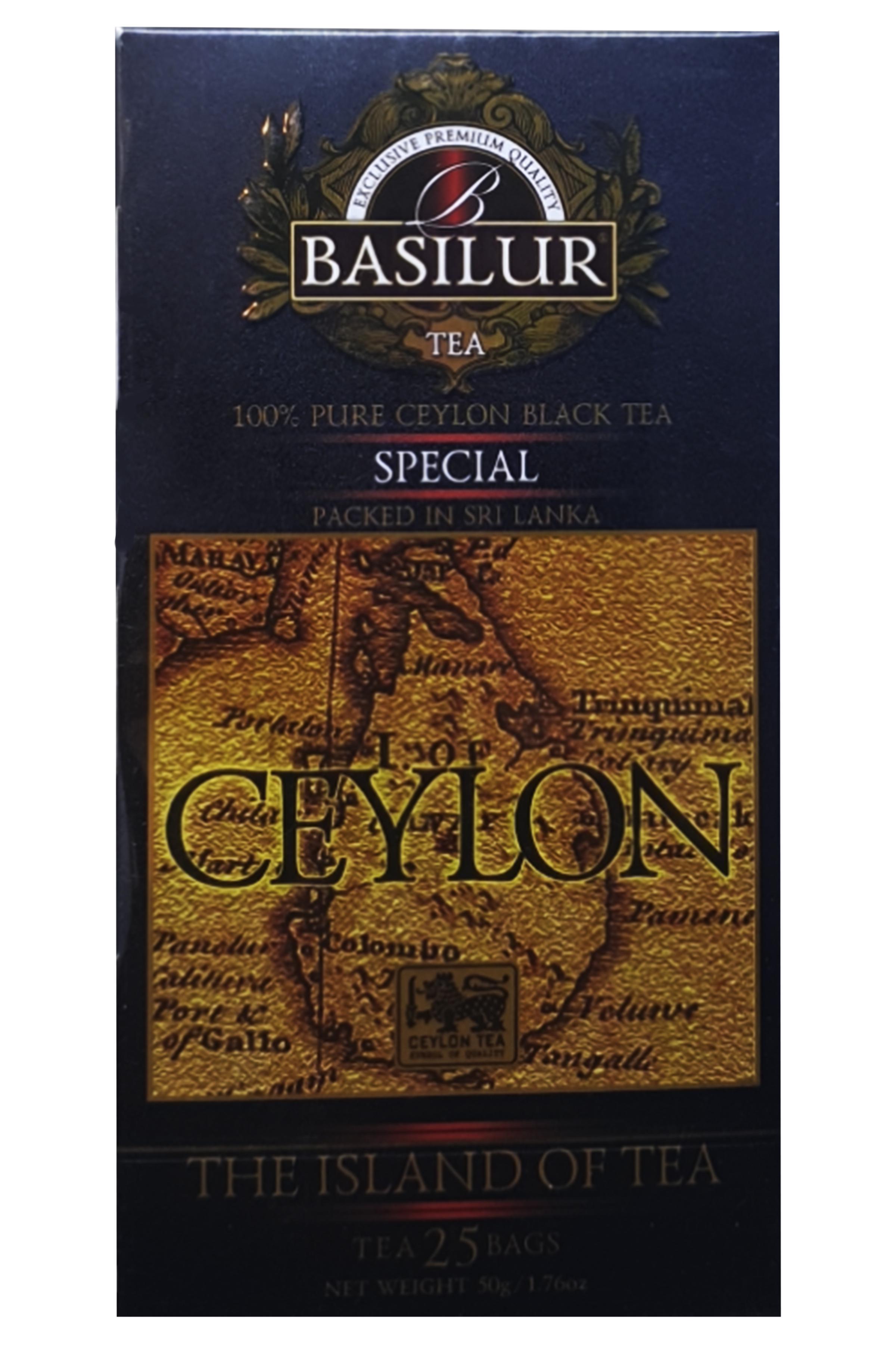 Чай чорний Basilur Острів Цейлону Особливий в пакетиках 25 шт. * 2 г (58865) - фото 2
