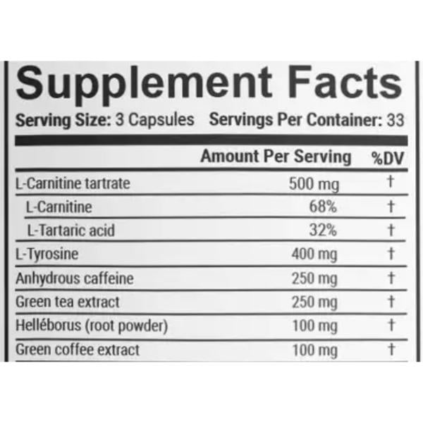 Комплекс для понижения веса En`vie Lab Burn Max Fut Burner 100 капс. (000026372) - фото 2