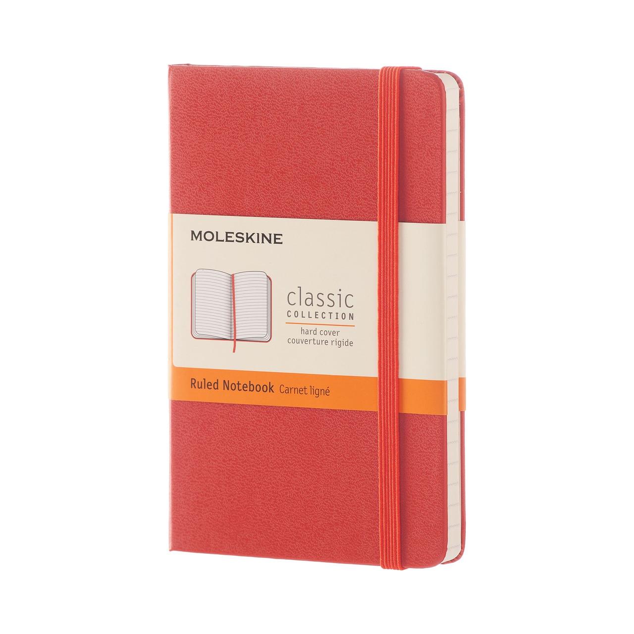 Блокнот Moleskine Classic карманный 192 страницы в линейку 9х14 см Оранжевый