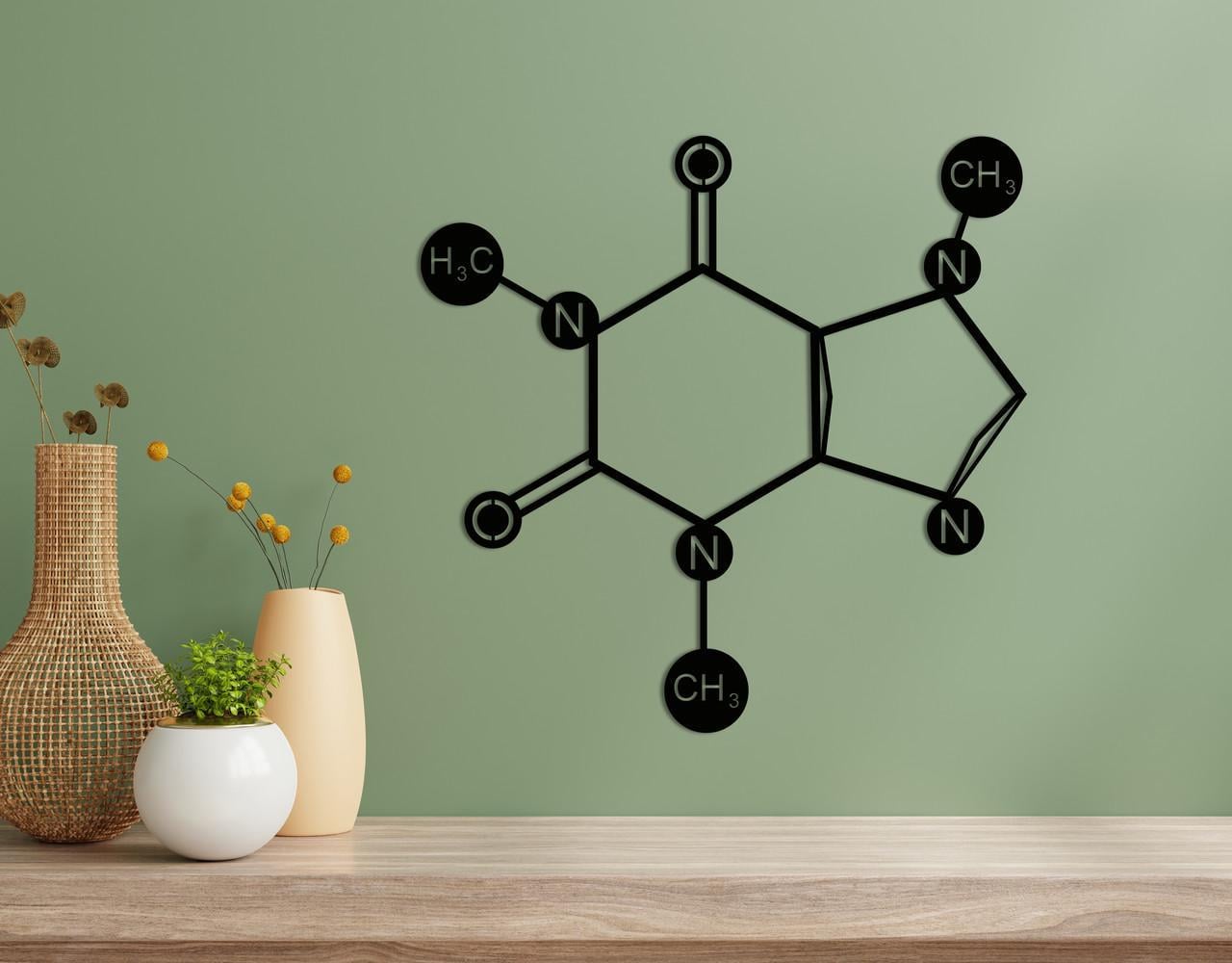 Декоративное панно на стену Upwood Decor Caffeine 60х60 см Black (1576636994)