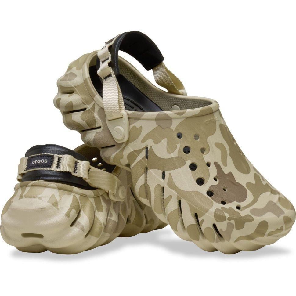 Крокси чоловічі Crocs Echo Camo Duck Clog р. 44-45 Бежевий (23549)