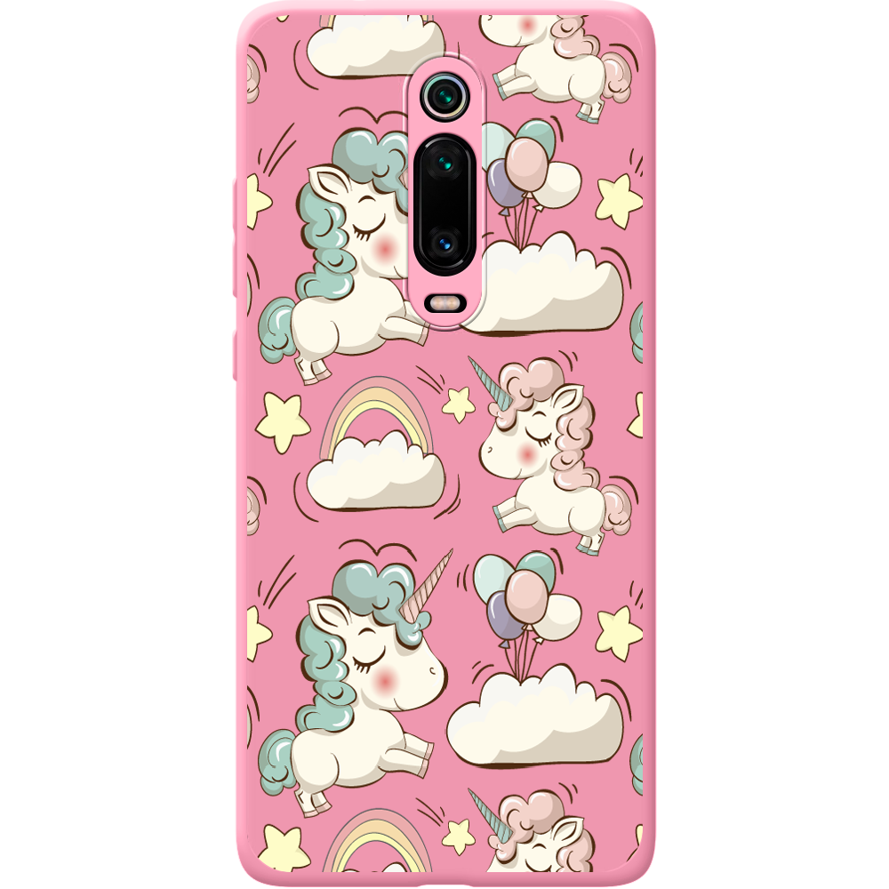 Чохол BoxFace Xiaomi Mi 9T / Mi 9T Pro Unicorns Рожевий силікон (37376-cc2-43049)