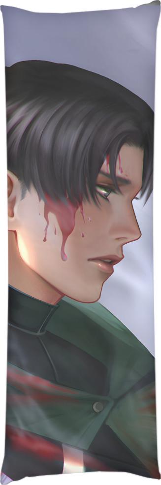 Подушка дакимакура Levi Ackerman 50x150 см (13549227)