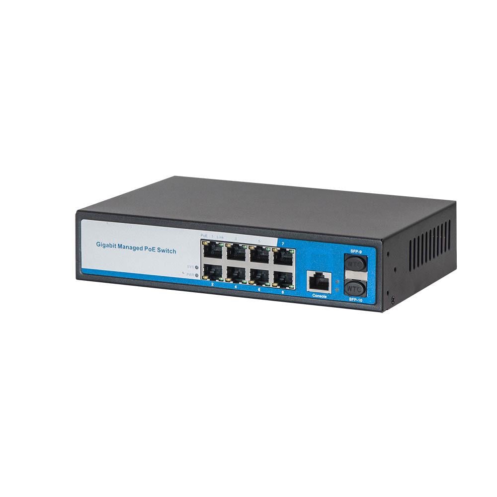 Комутатор керований POE HongRui HR901-AFGM-82NS 11-портовий
