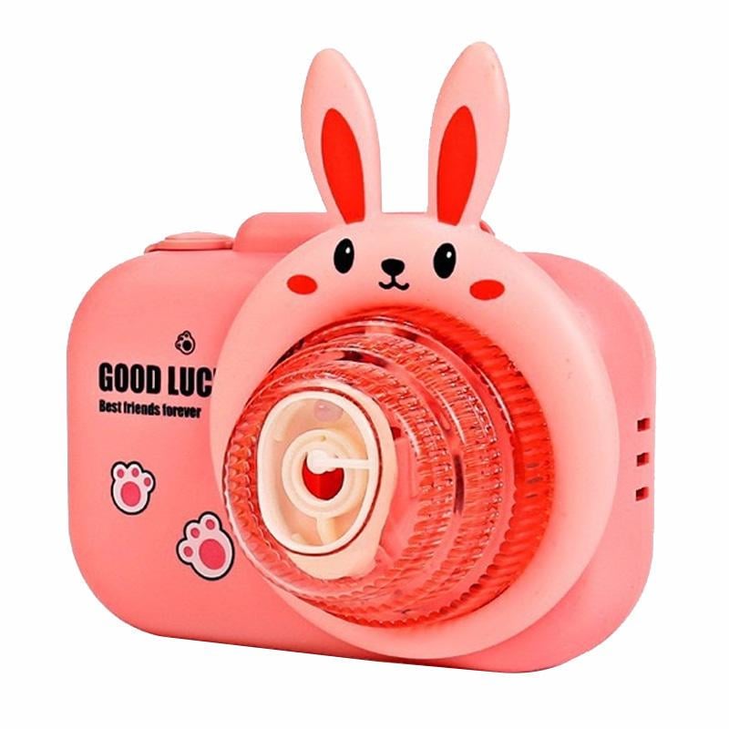 Фотокамера-генератор мильних бульбашок 9996 Children's camera Rabbit Pink (00000079522_2)