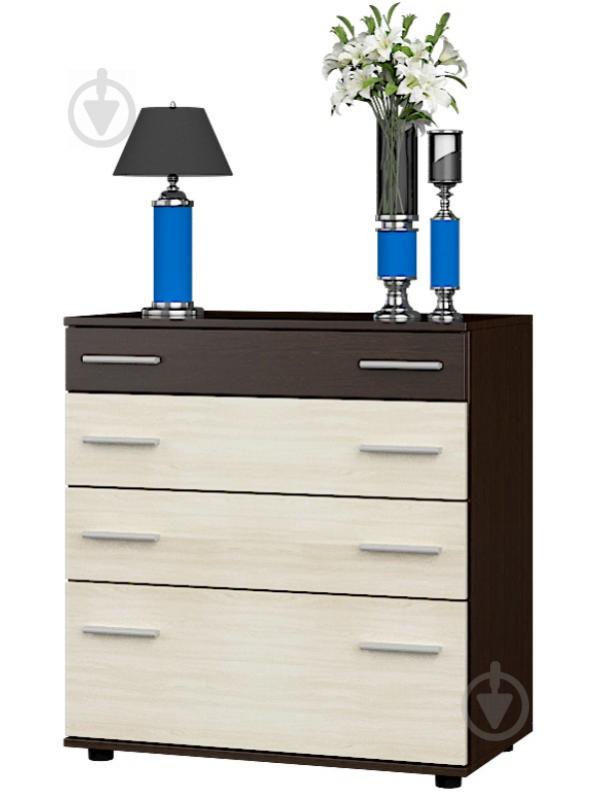 Комод для постельного белья Эверест  К-2  венге темний + дуб молочний   (EVR-2038)