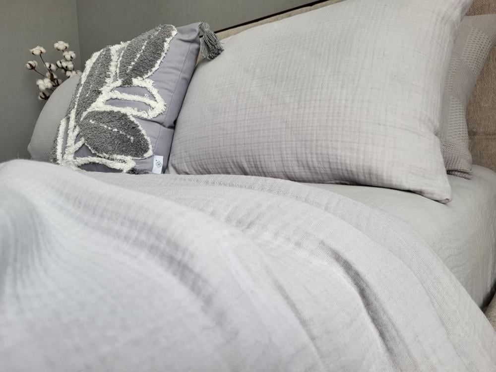 Покривало муслін 180x220 см Single Grey (11020) - фото 2