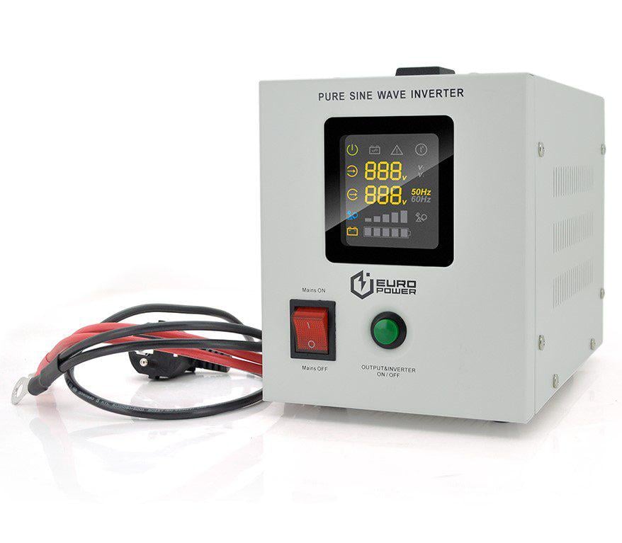 Джерело безперебійного живлення Europower PSWEPW-TW12 із правильною синусоїдою 500VA 300W АКБ 12В заряд 5/10А (59088)