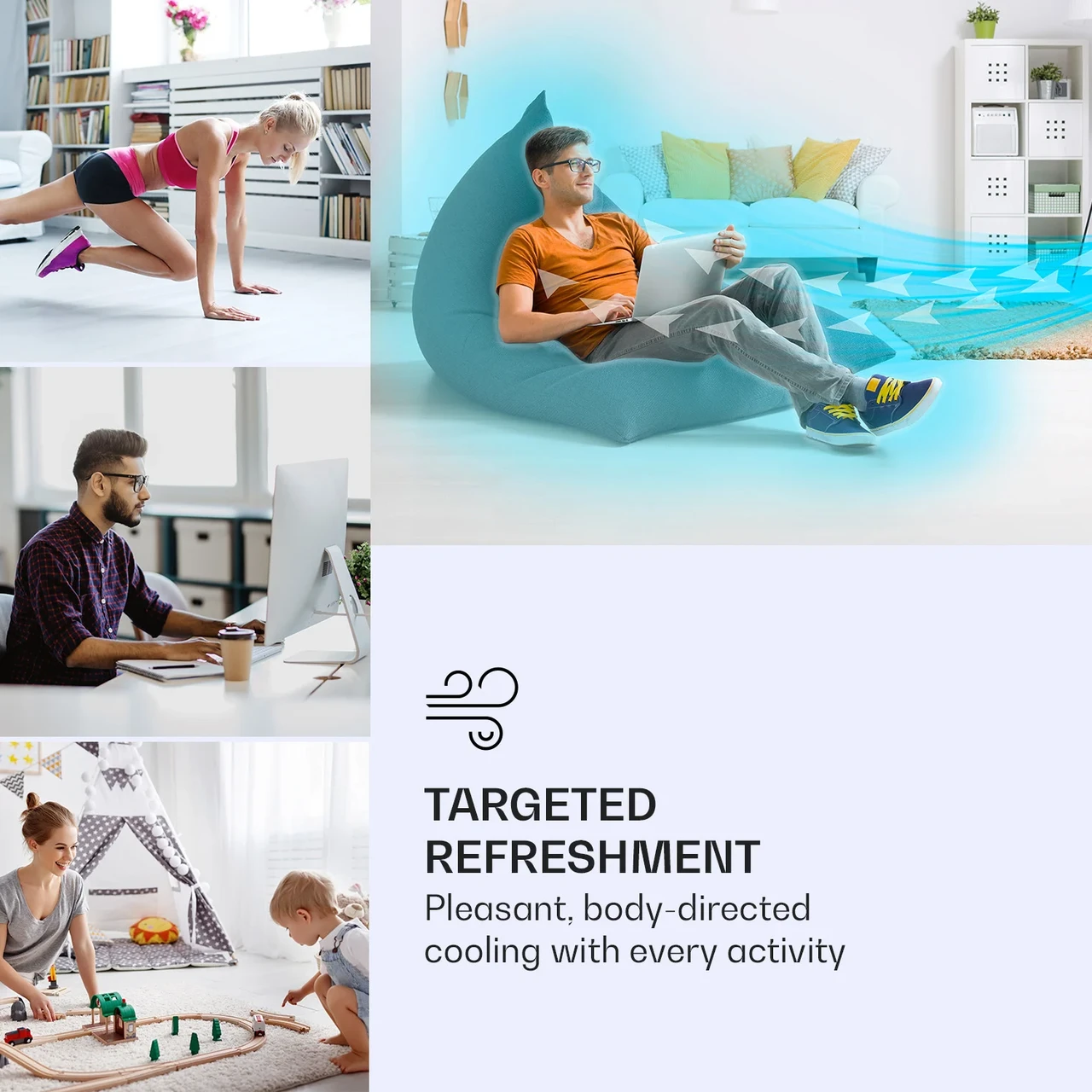 Повітроохолоджувач і вентилятор Skyscraper Ice Smart 4в1 Білий (10040207) - фото 3 Повітроохолоджувач і вентилятор Skyscraper Ice Smart 4в1 Білий (10040207) - фото 3