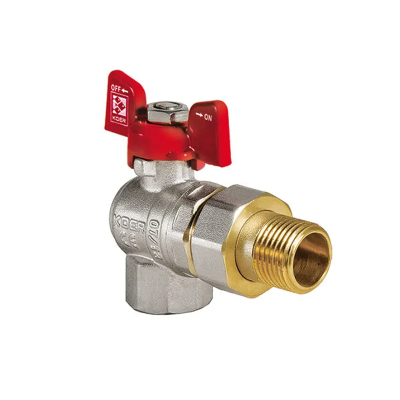 Кран шаровой с американкой KOER KR.228 угловой 3/4" (KR0018)