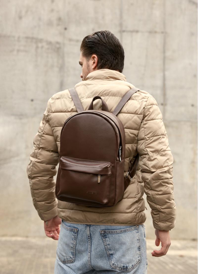 Рюкзак мужской Sambag Brix Classic 35х25х12 см Шоколадный (14511020m)