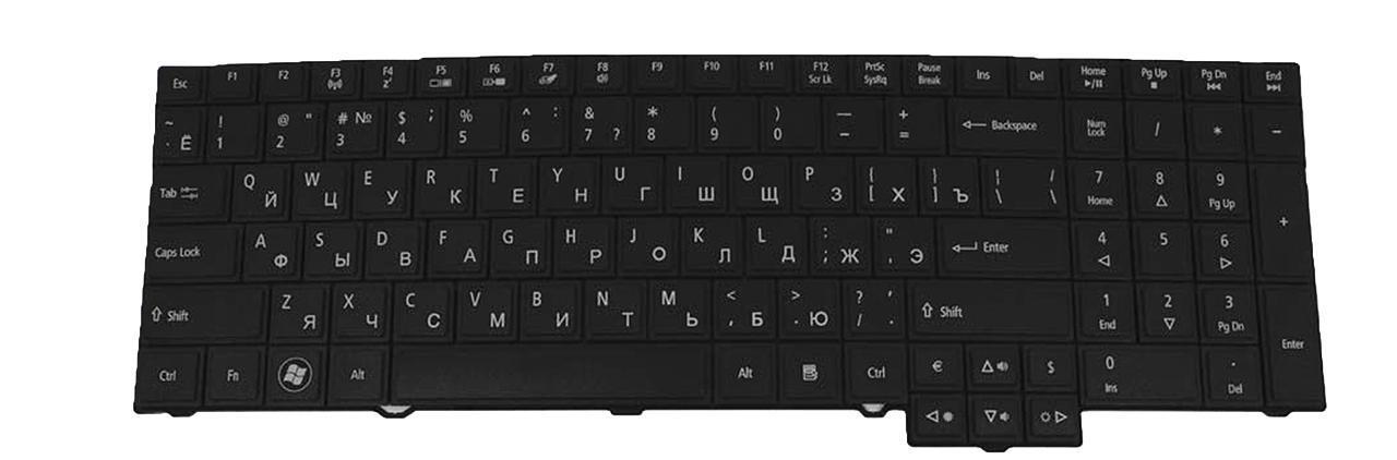Клавиатура для ноутбука Acer Aspire TMP653-V матовая (KB.I170A.351)
