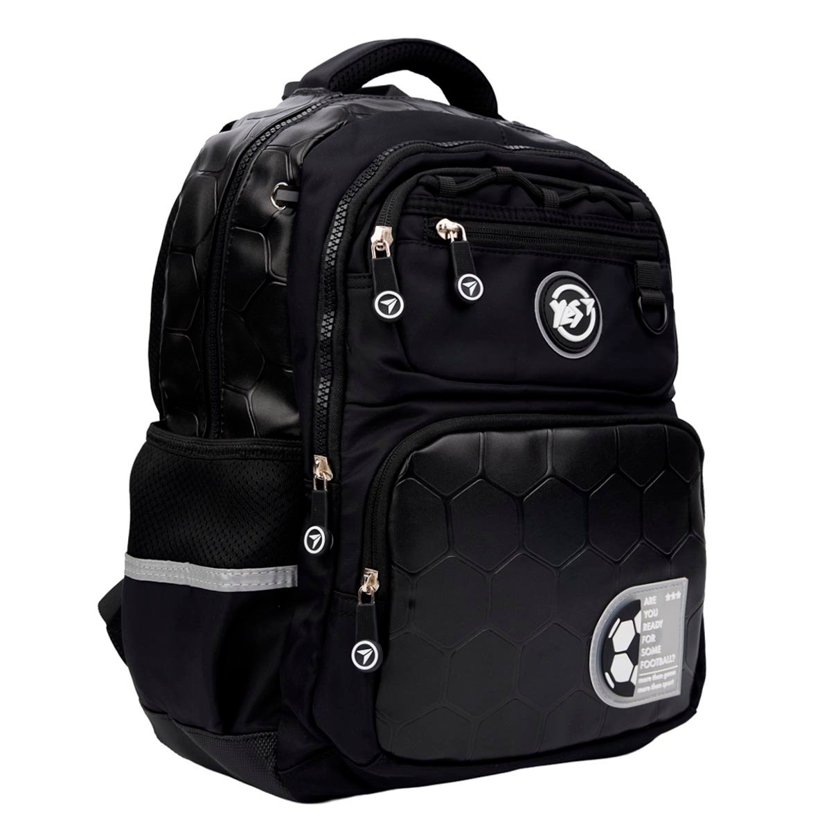 Рюкзак школьный YES S-108 Football Game 37х27х13 см Черный (559832)