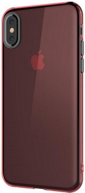 Чохол-накладка Baseus Simple Series with Pluggy TPU Case for iPhone X, Red