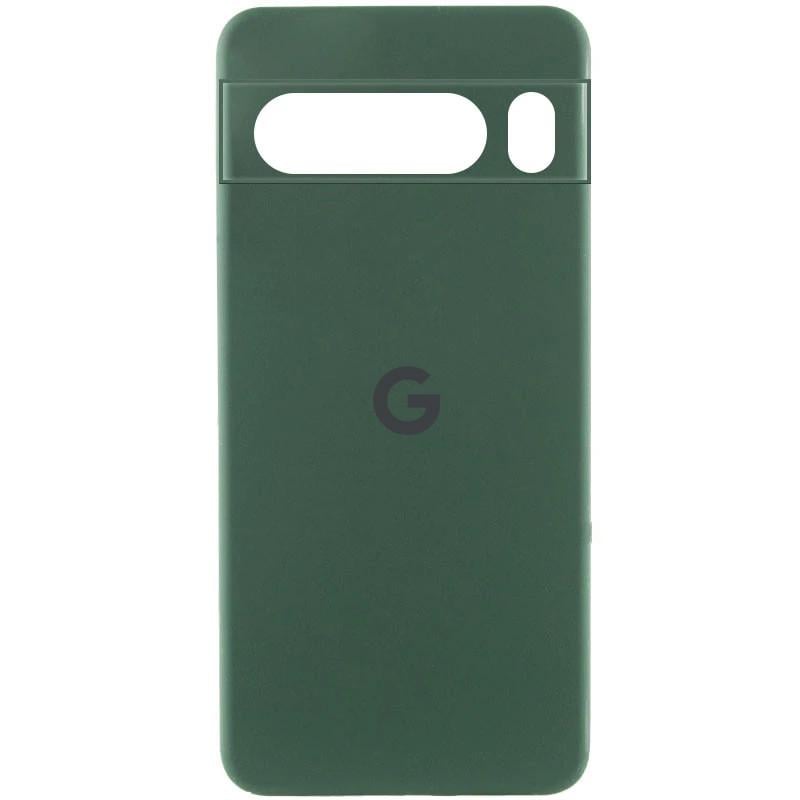 Противоударный Чехол Silicone Cover Lakshmi Full Camera (AAA) with Logo для Google Pixel 8 Pro Зеленый / Cyprus Green
