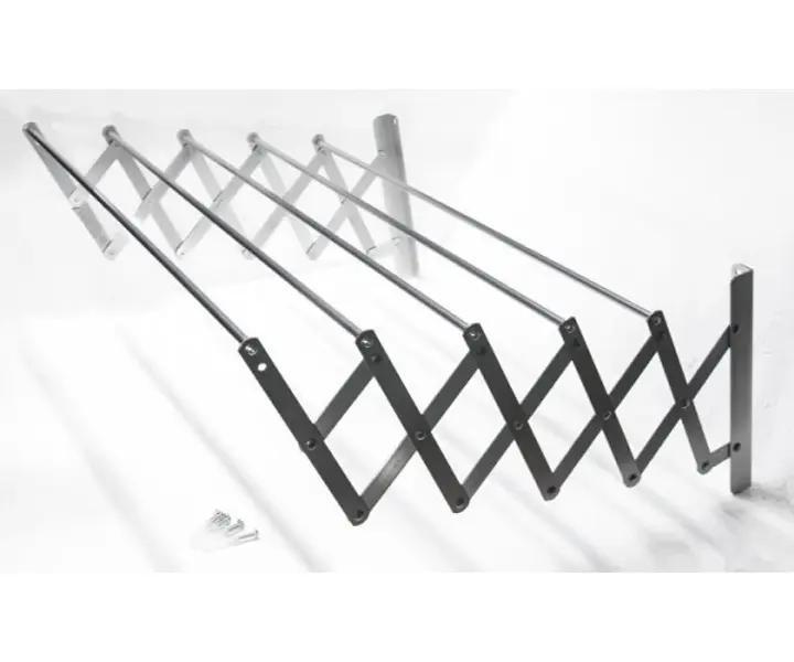 Вішалка-сушарка для одягу SKLM-4 складна настінна металева 100х70х26,5 Сірий (24948729) - фото 4 Вішалка-сушарка для одягу SKLM-4 складна настінна металева 100х70х26,5 Сірий (24948729) - фото 4