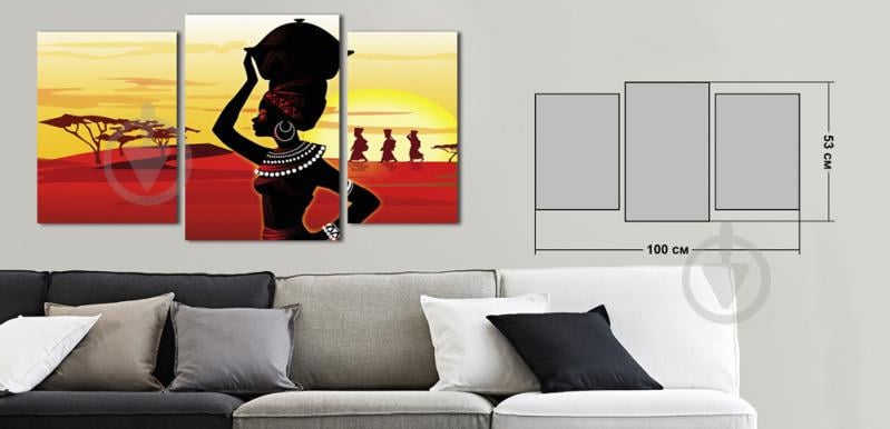 Модульная картина Декор Карпаты Vip Collection 100х53 см (VIP-M3-3)