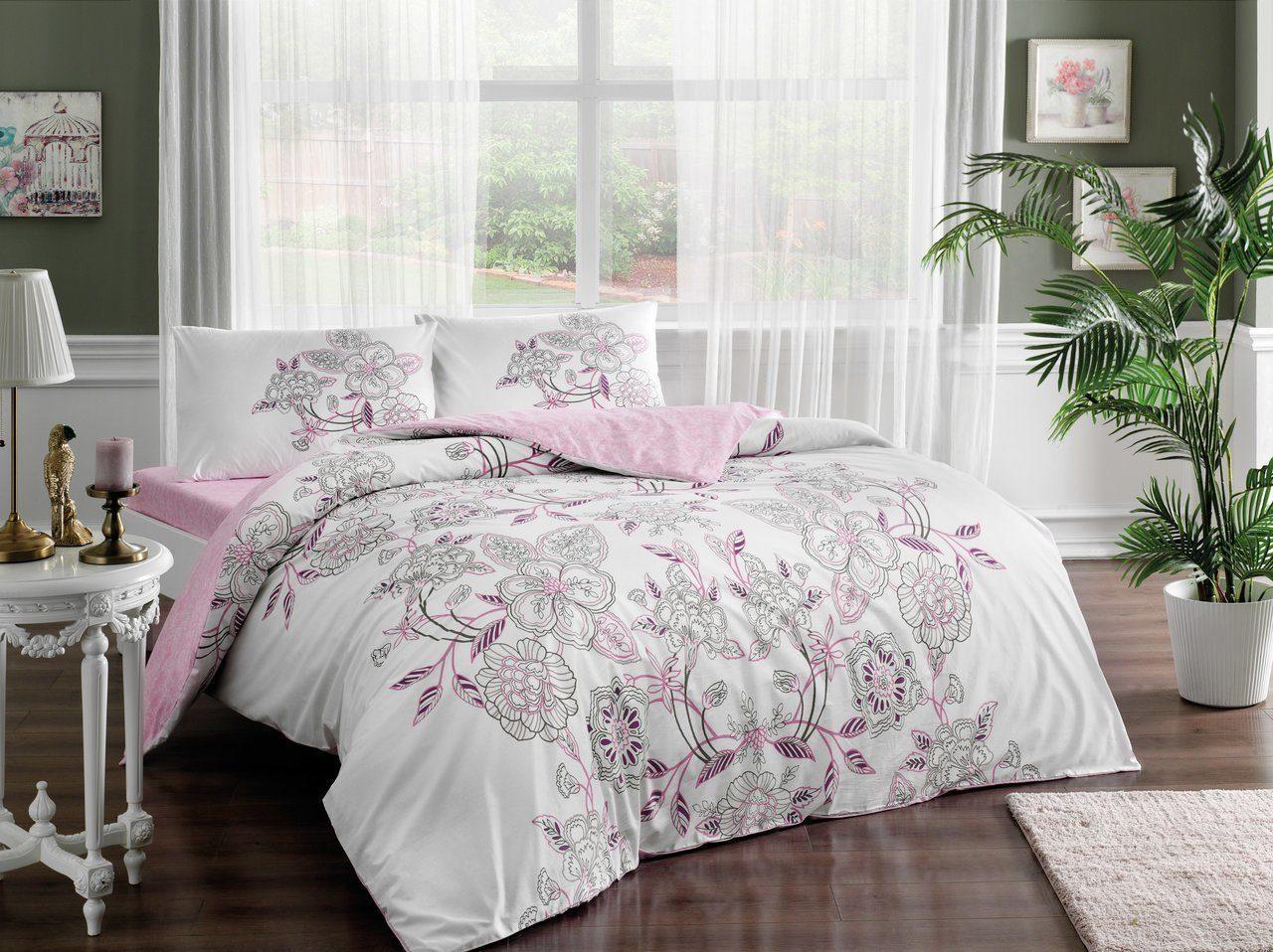 Постельное белье TAC Lucy pembe v03 евро (svt-2000022277372)