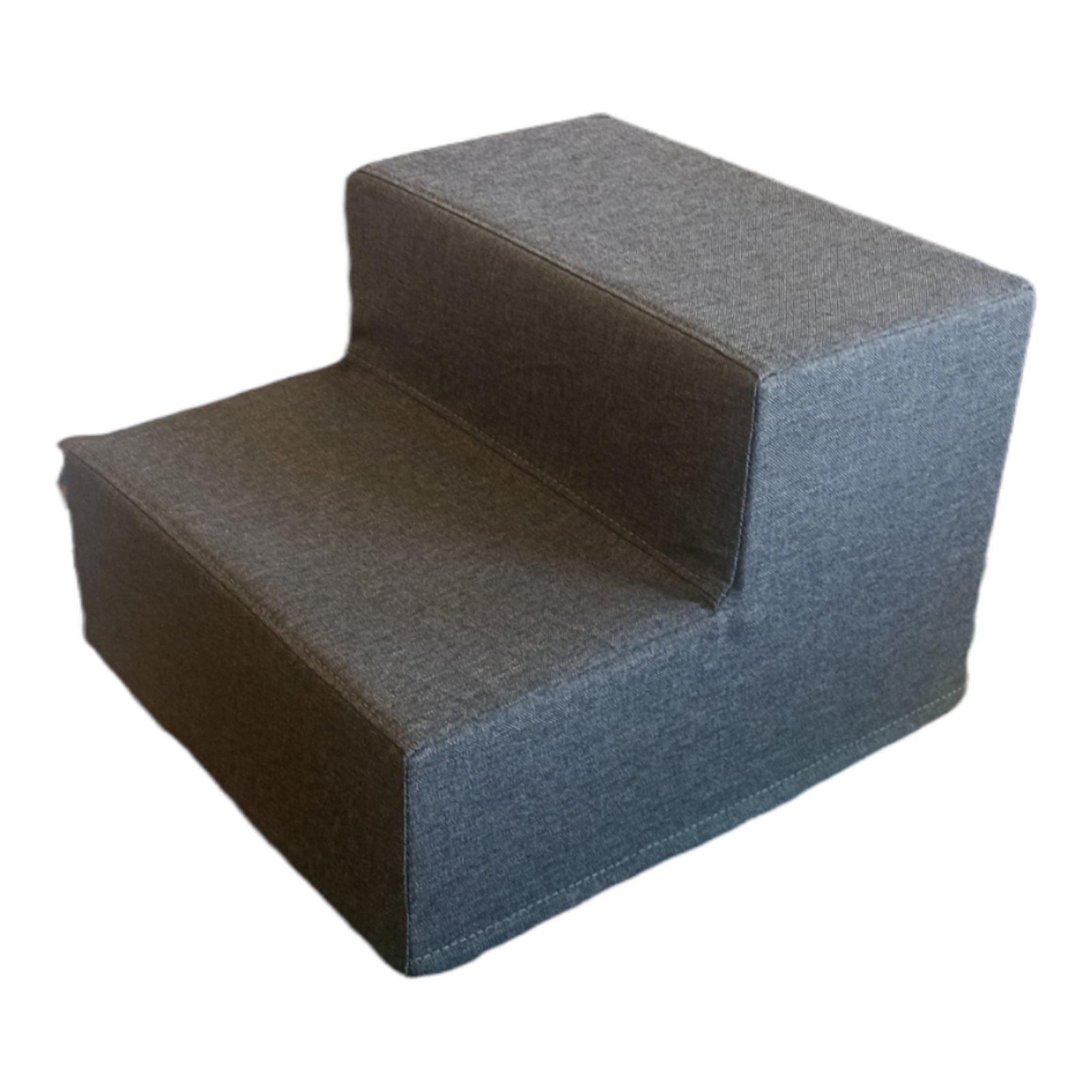 Лесенка для собак 36х27х40 см ткань Рогожка Темно-серый