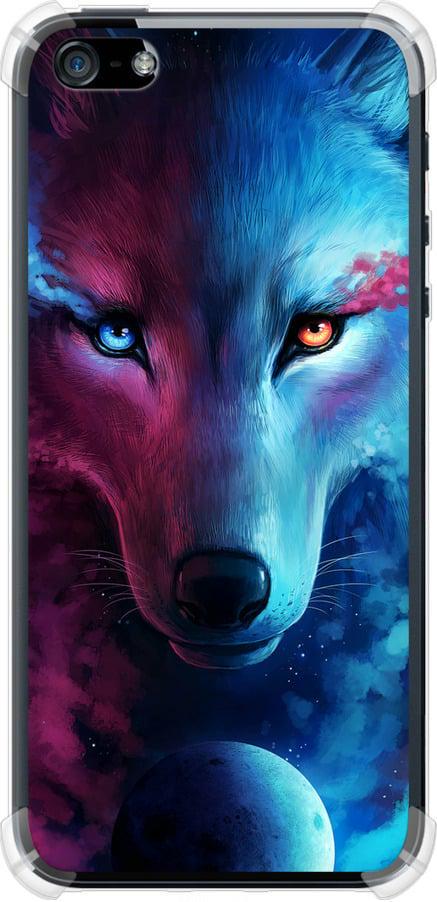 Чехол на iPhone 5s Арт-волк (3999sp-21-42517)