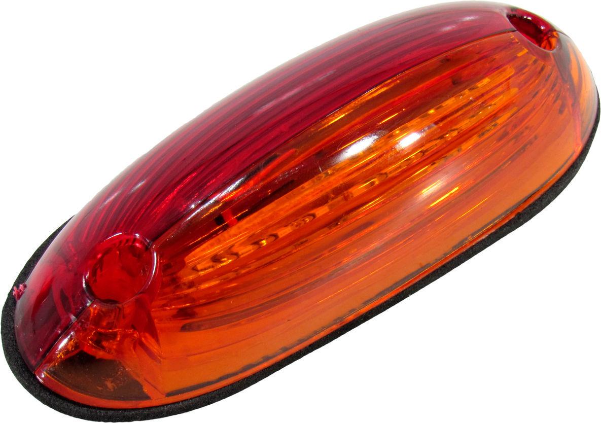 Фонарь габаритный универсальный ISIKSAN LED овал 12-24V Желтый/Красный (ISS 40281 8)