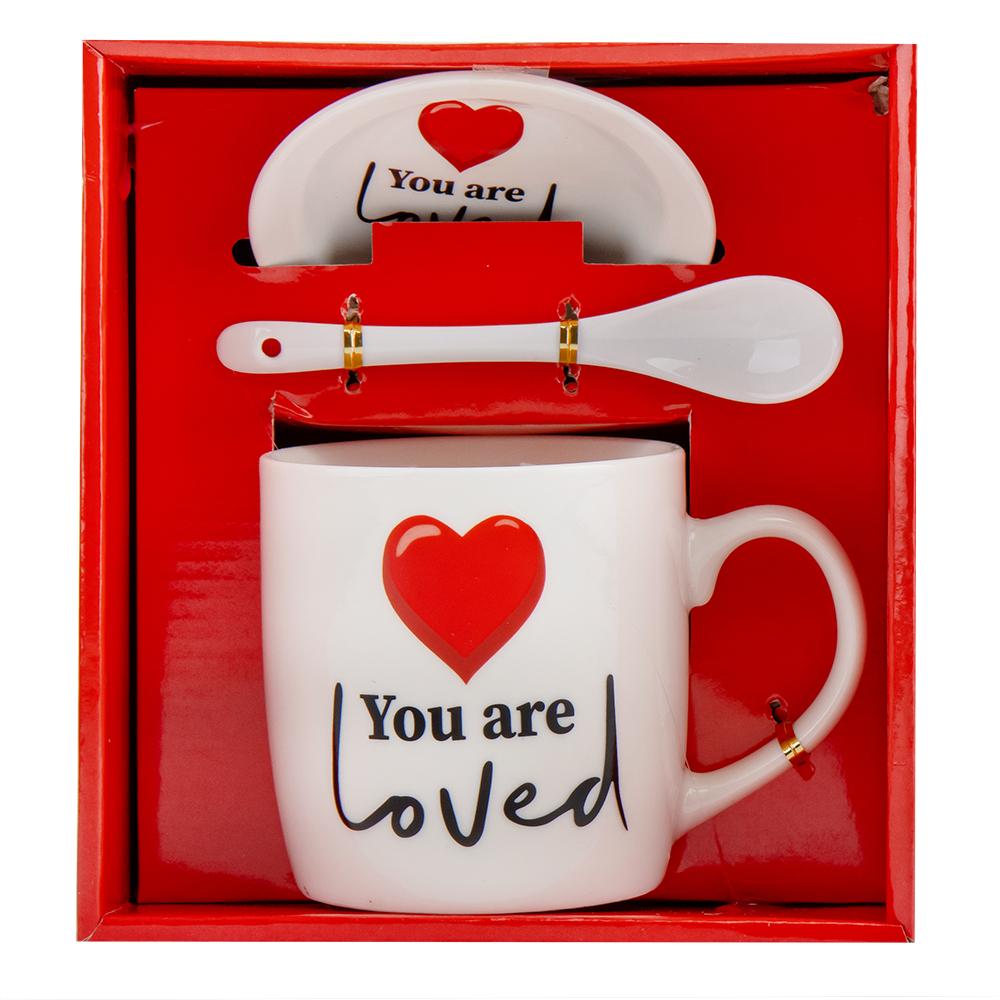 Кружка керамическая Elisey "You are loved" 350 мл Белый 2 (9066-006)