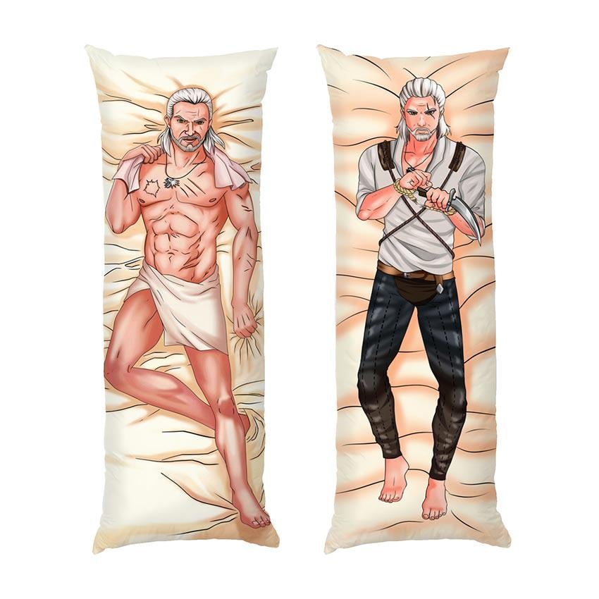 Подушка дакимакура Geralt of Rivia The Witcher габардин 150х50 см (112362-3)