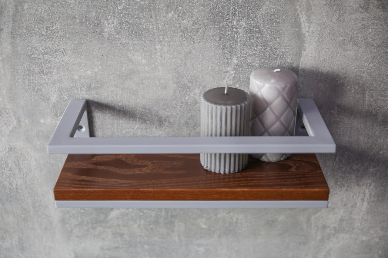 Полка декоративная для ванной комнаты 40х12х8 см (ML-67.2.2)