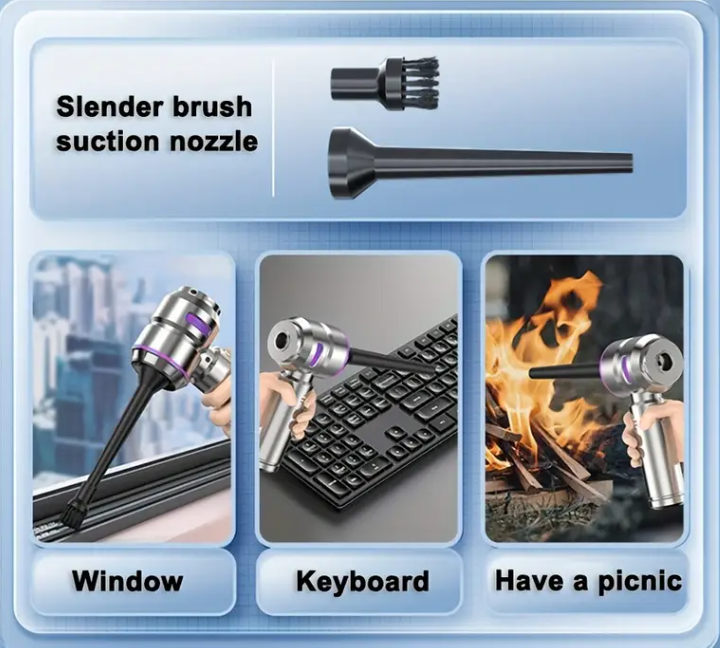 Автопилосос портативний 4в1 бездротовий акумуляторний 16000 Pa (1807) - фото 9