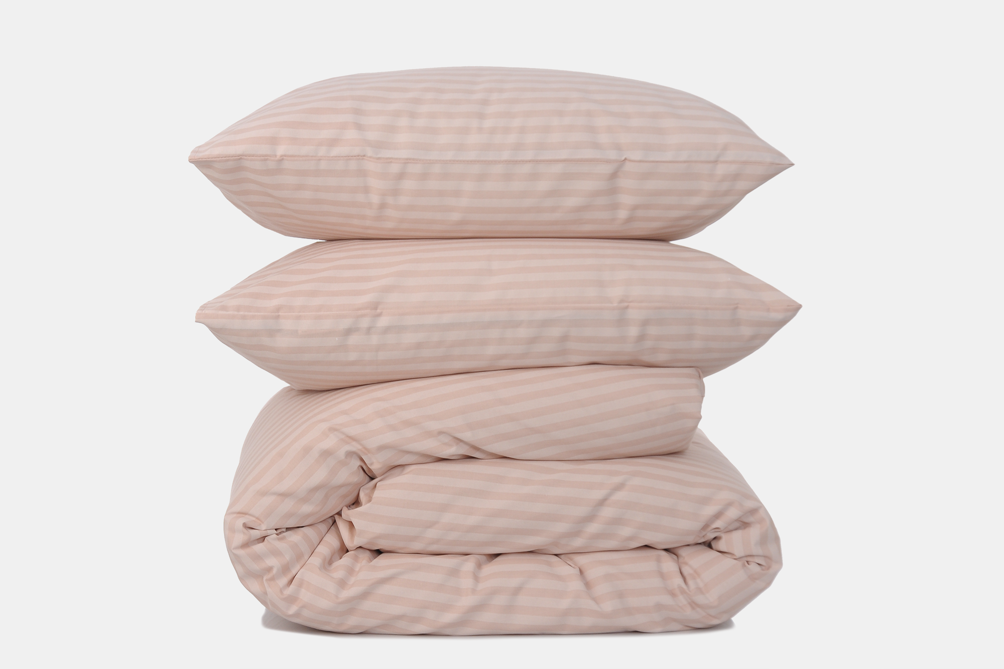 Комплект постільної білизни сімейний Amore Glux-10024 бязь Пудровий (KPB-As-GLux-10024pudra(70x70)_)